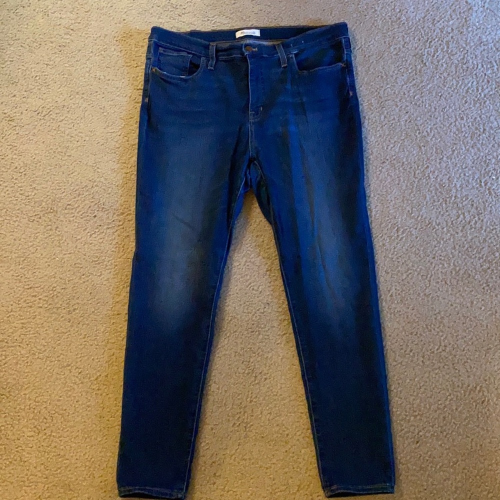 9inch mid rise madewell skinny jeans